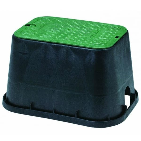 NDS 113BC Valve Box with Overlapping Irrigation Control Valve Cover, 12